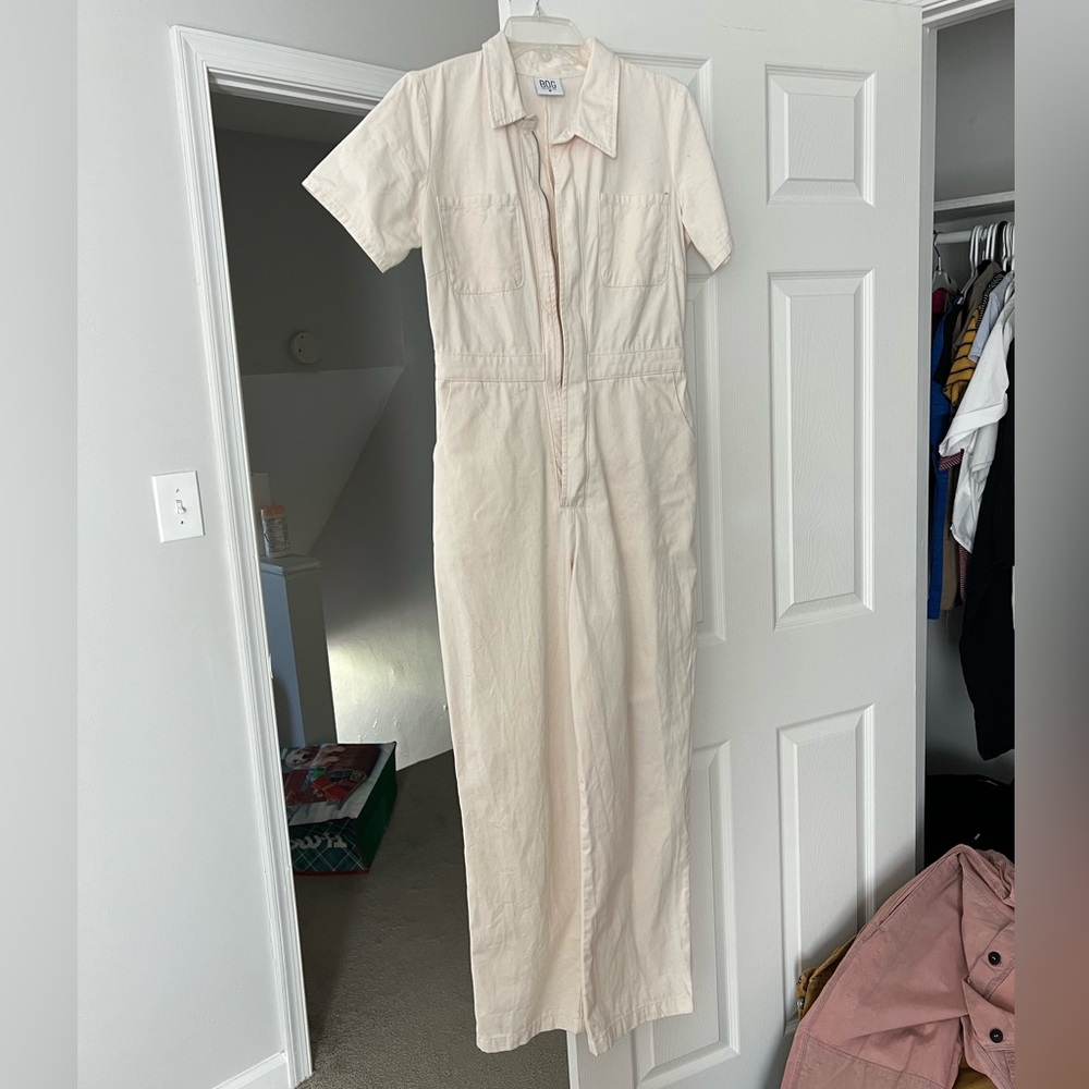 BDG Cream Jumpsuit
